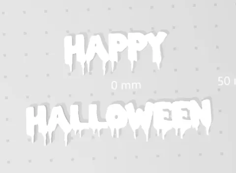Happy Halloween, Bloody, Blood Drip Letters, Bloody Letter, 2D Wall Art, Sign, Scary, Horror, Spooky