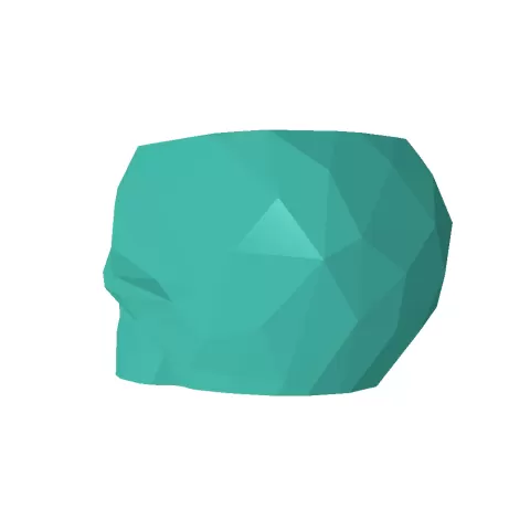 Low poly skull vase mode - Emr918