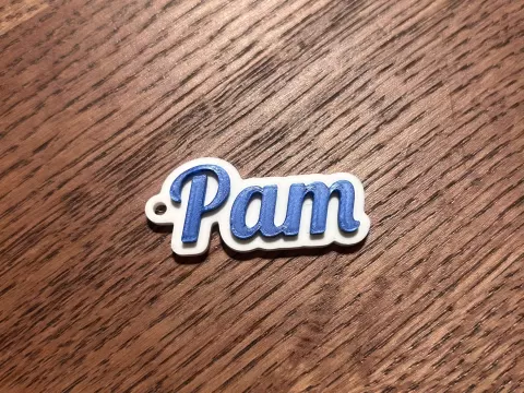 Pam name keychain