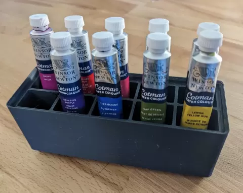 Gridfinity watercolour tube holder