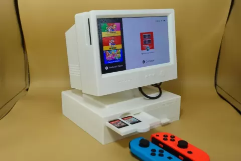 Retro Computer Stand Compatible with Switch Original/OLED