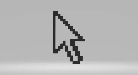 Mouse Pointer Cursor 2D-Art.stl