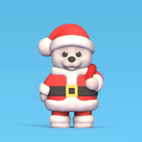 Bear Santa Claus