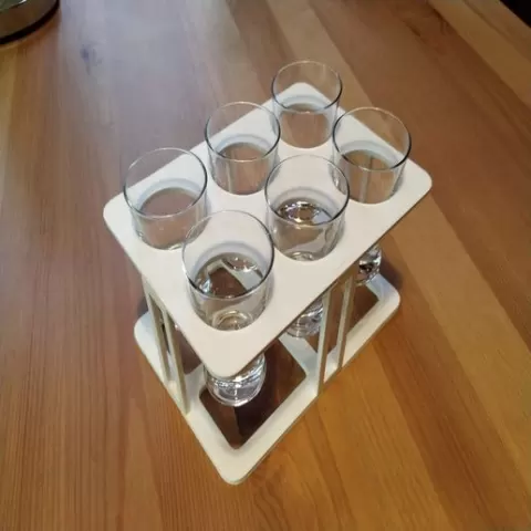 Vodka shots glass holder