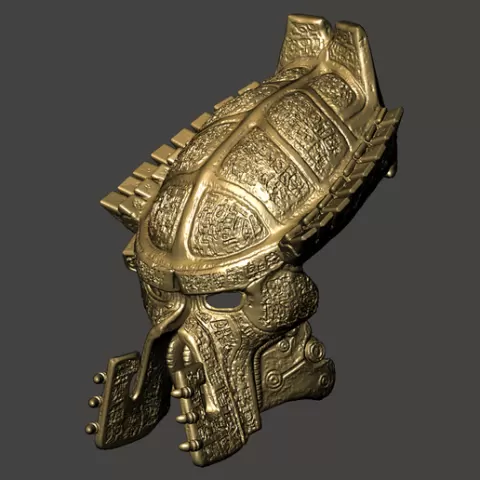 PREDATOR LORD BIOMASK COSPLAY 1:1 HELMET AVP ANCIENT PREDATOR MAYAN GYLPHS MASK - ULTRA DETAILED STL for 3D printing