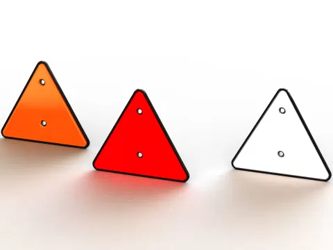 Trailer Triangle Reflectors - MR AnyCAD
