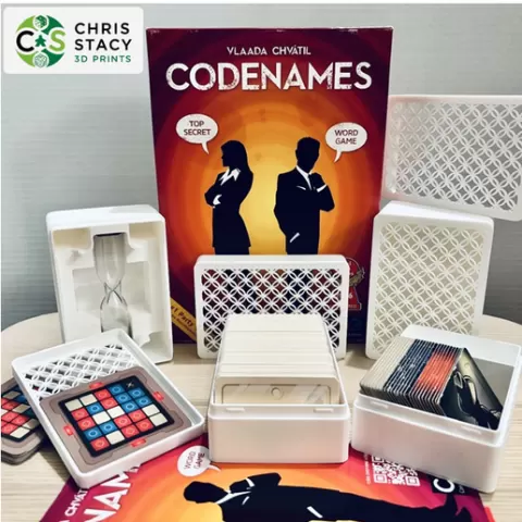 Codenames Insert including expansions (also compatible with Codenames Duet)