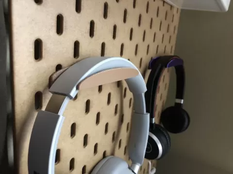 IKEA SKADIS headphone hanger