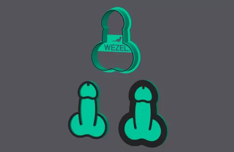 Penis - Cookie Cutter (3 sizes) - studio WES