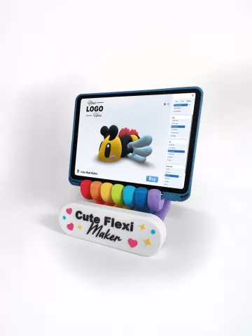 Rainbow Tablet Stand (Cute Flexi Maker)