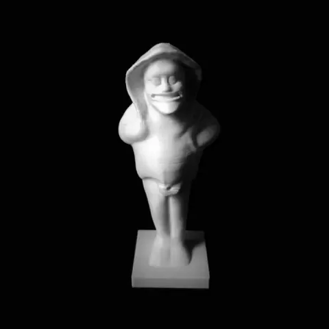 Figure of a comic actor at The British Museum, London by Scan The World