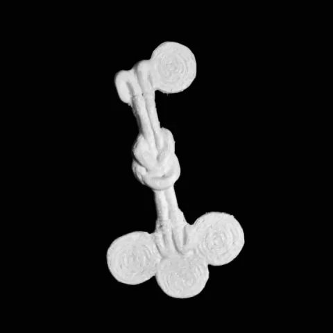 Gold weight in the form of a European-style key at The British Museum, London by Scan The World