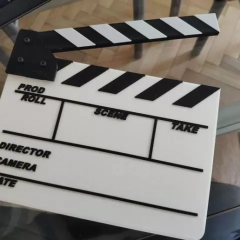 Clapper board - 2 color printable