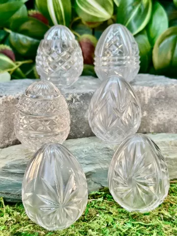 Cut Crystal Eggs - Set 2
