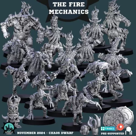 CHAOS DWARF - The Fire Mechanics - Fantasy Football by Realm of Paths