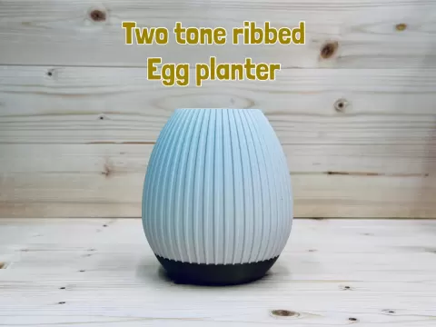 Two Tone Egg Planter