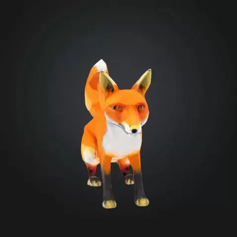 Low-Poly Fox - PrintCrafted