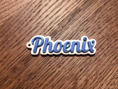 Phoenix name keychain
