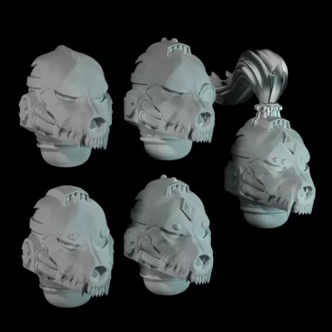 INTERSTELLAR VIKING DOGS THAT ARE SWORN TO DEATH HELMETS FOR NEW HERESY