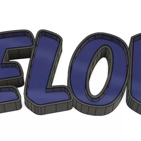 LED Name Lamp - Name Melody