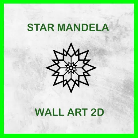 STAR MANDELA WALL ART 2D 01