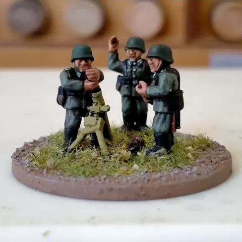 German WW2 50 & 80mm Mortars & Crews (1939-43) in Jackboots WWII-DE-5 by Turner Miniatures