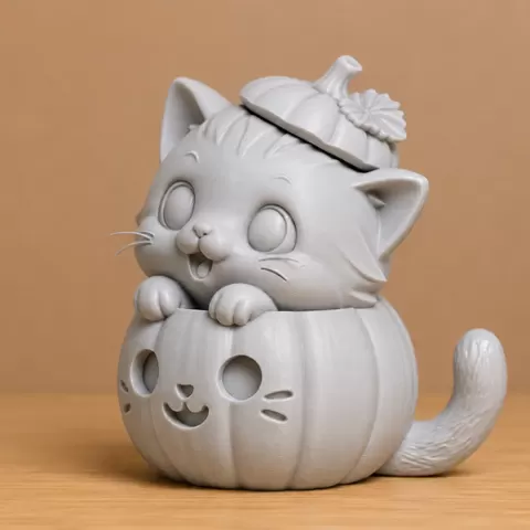PumpkinCat 3D Model