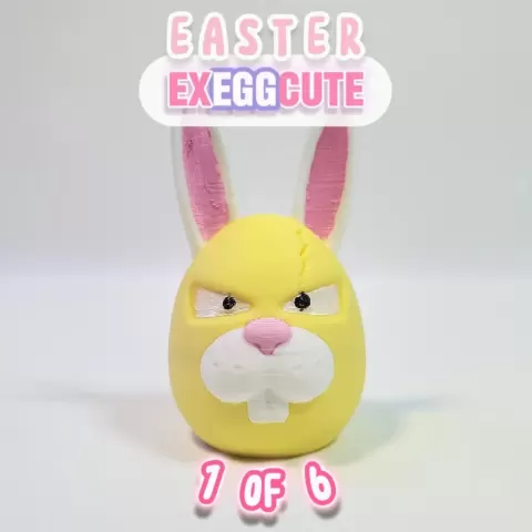 Easter Bunny Exeggcute [1 OF 6] Seasonal Pokemon Fan Art Holiday Decoration Set