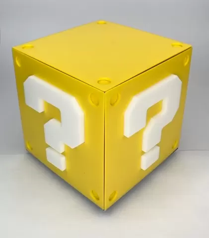Mario Magnetic Spinning Question Mark Fidget Block