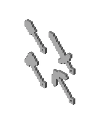 Minecraft_4_keychains