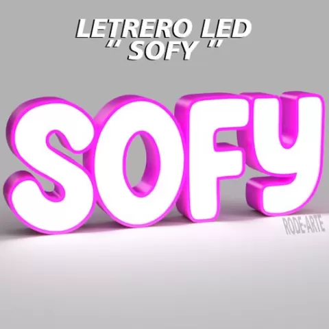 LED SIGN "SOFY" - SIGN - NAME
