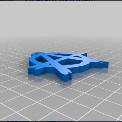 Anarchie schlüsselanhänger - phantom3dprinter