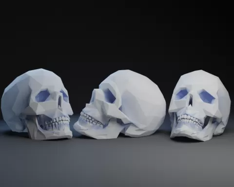 Low Poly Skull