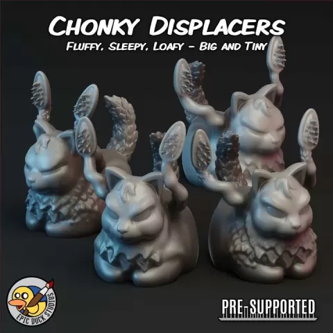 Displacer Chonk - The Fluffy Terror that Loves to Loaf by Mike "Epic Duck" Cousins