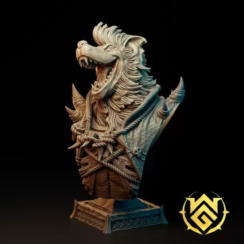 Bust - Waergen Warbard by The Witchguild
