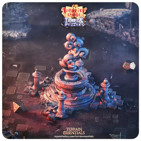 Terrain Puzzle - Fountain Of Youth (Pre-Supported) by Terrain Essentials by Cast n Play