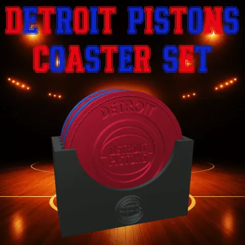 Detroit Pistons Coaster Set (NBA)