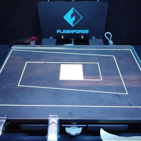 Simple First Layer Test - Flashforge Creator Pro