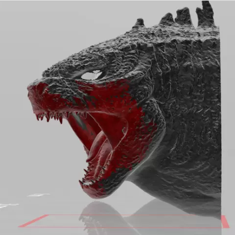 Zombie Godzilla Head