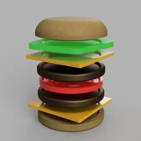 Burger Coaster Stack