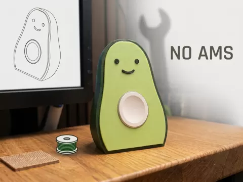 Cute Avocado Apple Watch Charger with Face (NOAMS)