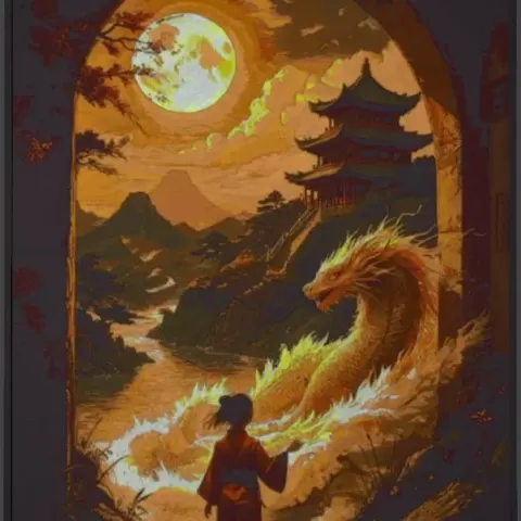 Moonlit Dragon’s Gate - Antypas
