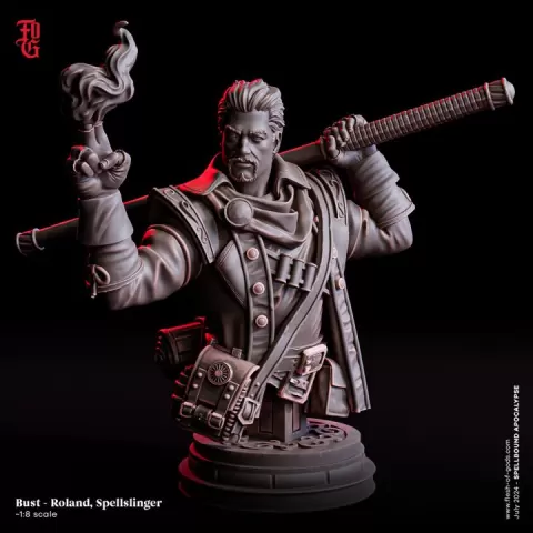 Roland, Spellslinger (Human Sorcerer) - Bust by Flesh of Gods