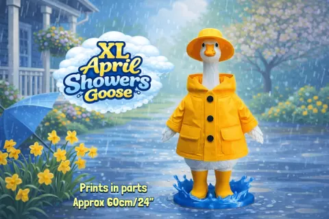 XL April Showers Goose, for large build plates above 300x300x300mm
