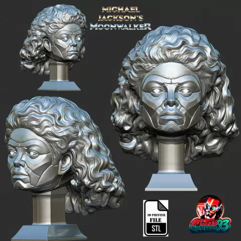 Michael Jackson Robot Bust – Moonwalker