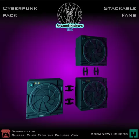 Stackable fans by Arcane Whiskers