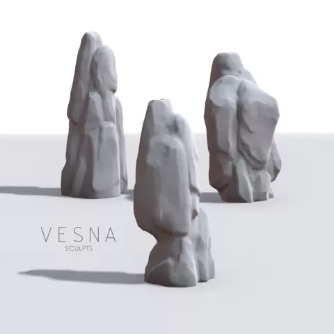 LARGE ROCKS by VESNA SCULPTS