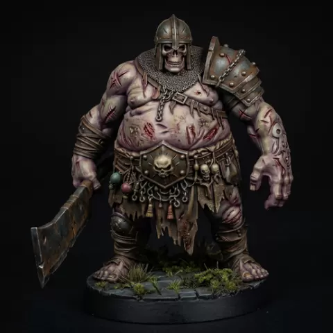 Undead - Hulk Basher - The Black Monarchy of Xylos Grimdark 32mm STL Miniature | Orion Malaki Series