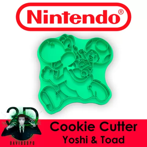 YOSHI & TOAD COOKIE CUTTER / SUPER MARIO BROS