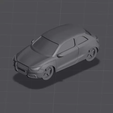 Audi A1 1:100 scale with sprue
